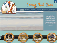 Tablet Screenshot of lovingvetcare.com
